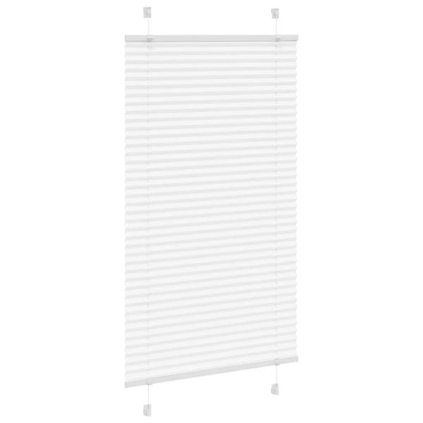Plissee Weiß 75x100 cm Stoffbreite 74,4 cm Polyester