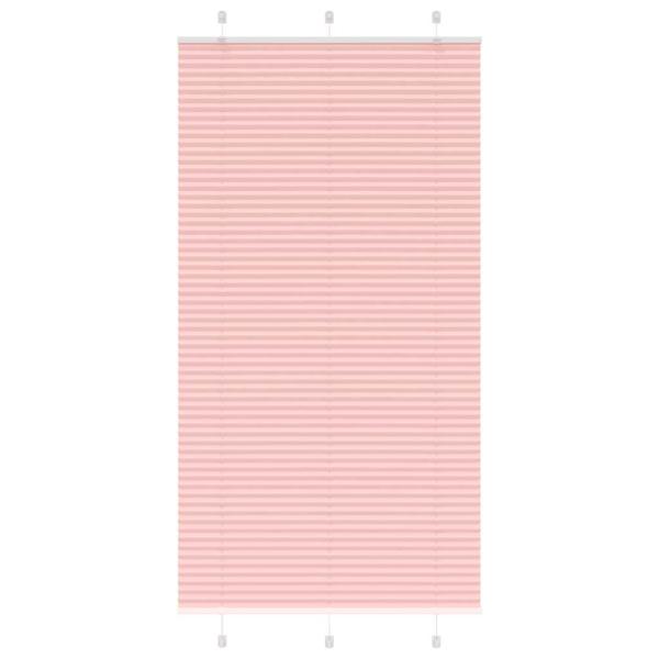 ARDEBO.de - Plissee Rosa 105x200 cm Stoffbreite 104,4 cm Polyester