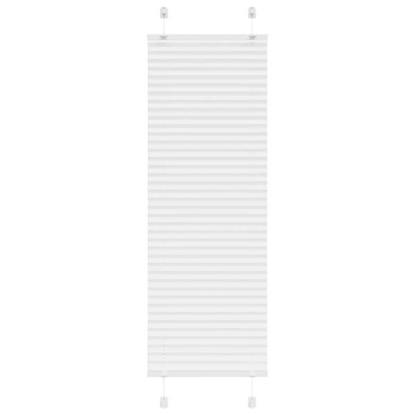 ARDEBO.de - Plissee Weiß 50x150 cm Stoffbreite 49,4 cm Polyester