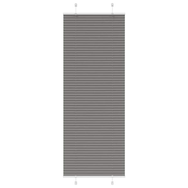 ARDEBO.de - Plissee Anthrazit 70x200 cm Stoffbreite 69,4 cm Polyester