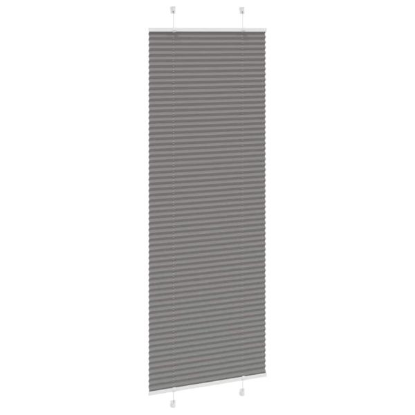 Plissee Anthrazit 70x200 cm Stoffbreite 69,4 cm Polyester