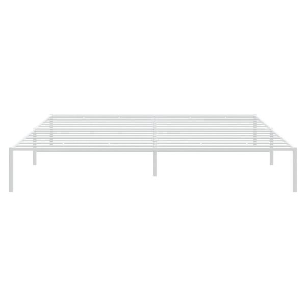 Bettgestell Metall Weiß 180x200 cm