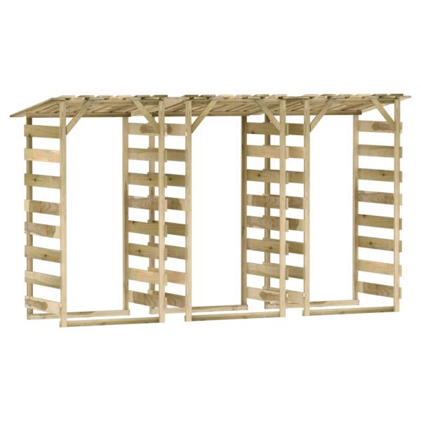 Pergolen mit Dach 3 Stk. 100x90x200 cm Kiefernholz Imprägniert