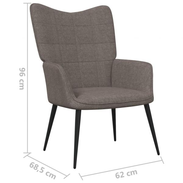 Relaxsessel Taupe Stoff