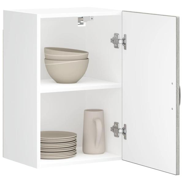 ARDEBO.de - Küchen-Hängeschrank Lucca Grau Sonoma Holzwerkstoff