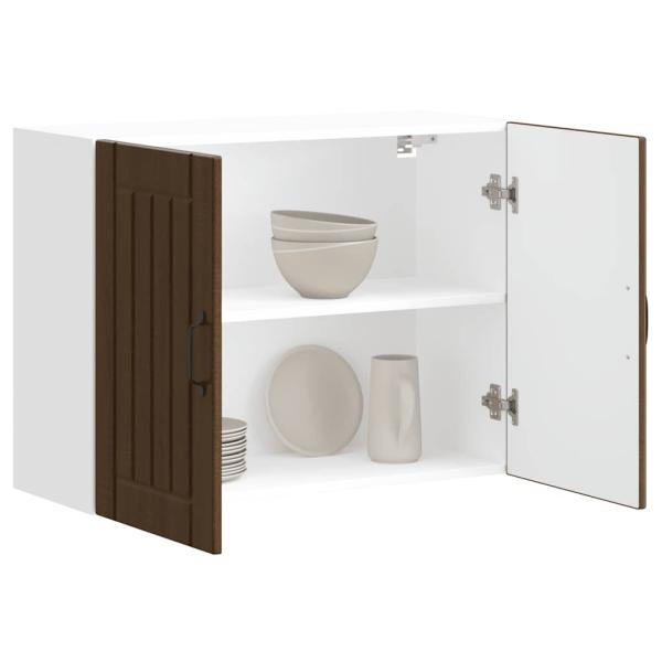 Küchen-Hängeschrank Lucca Braun Eichen-Optik Holzwerkstoff