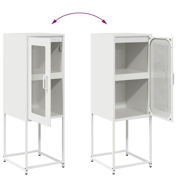 Sideboard Weiß 36x39x107 cm Kaltgewalzter Stahl