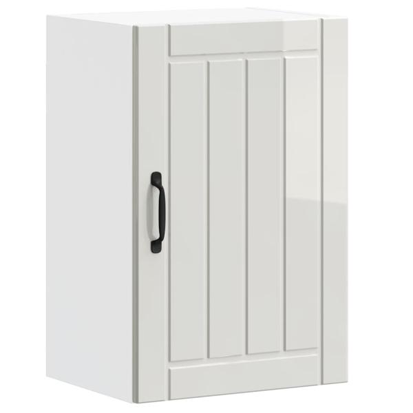 Küchen-Hängeschrank Lucca Hochglanz-Weiß Holzwerkstoff
