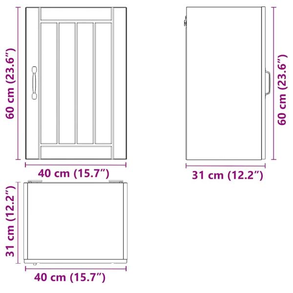 Küchen-Hängeschrank Lucca Artisan-Eiche Holzwerkstoff
