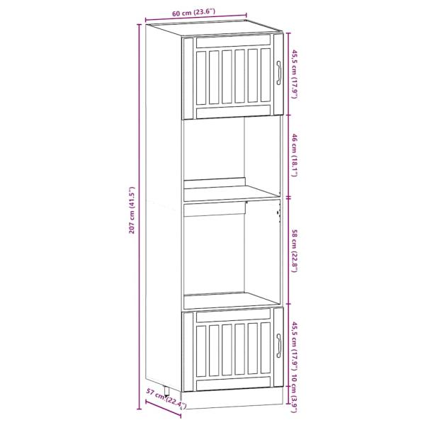 ARDEBO.de - 7-tlg. Küchenschrank-Set Kalmar Altholz-Optik Holzwerkstoff