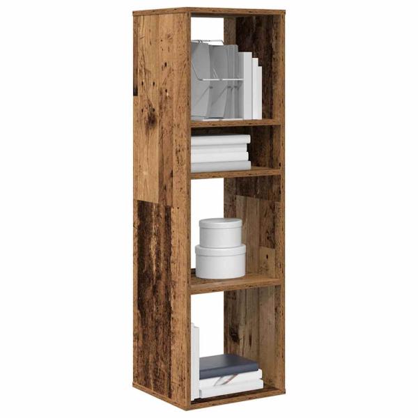 ARDEBO.de - Bücherregal Altholz-Optik 34x31x112 cm Holzwerkstoff