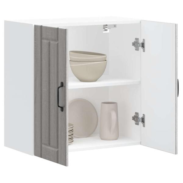ARDEBO.de - K?chen-H?ngeschrank Lucca Grau Sonoma Holzwerkstoff