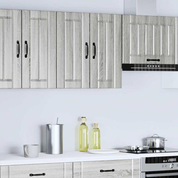 K?chen-H?ngeschrank Lucca Grau Sonoma Holzwerkstoff