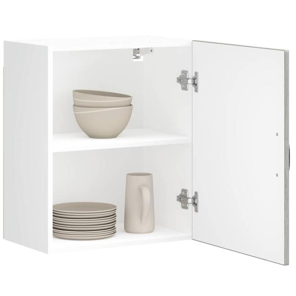 ARDEBO.de - Küchen-Hängeschrank Lucca Grau Sonoma Holzwerkstoff