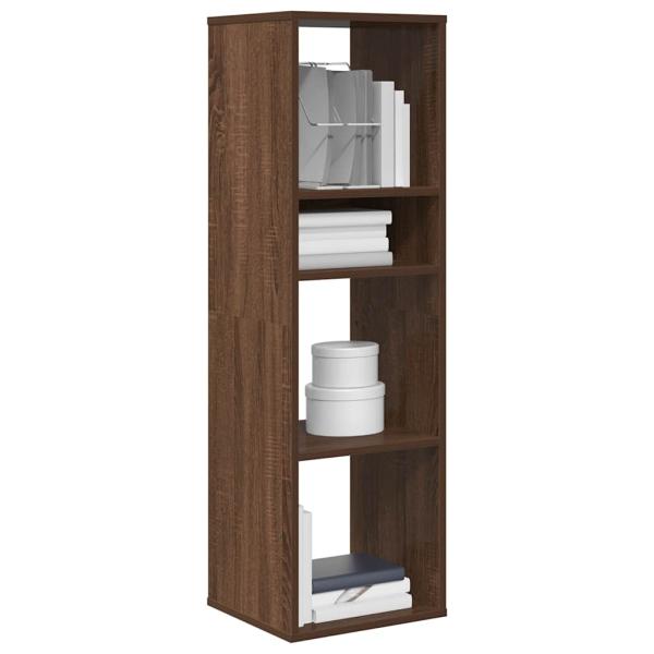 ARDEBO.de - Bücherregal Braun Eichen-Optik 34x31x112 cm Holzwerkstoff