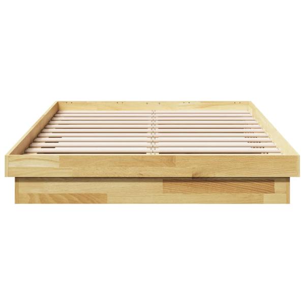 Massivholzbett ohne Matratze 120x190 cm Eichenholz