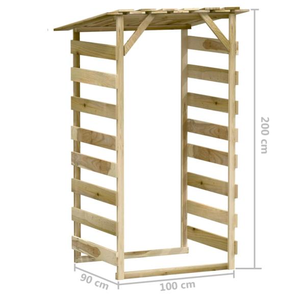 Pergolen mit Dach 4 Stk. 100x90x200 cm Kiefernholz Imprägniert