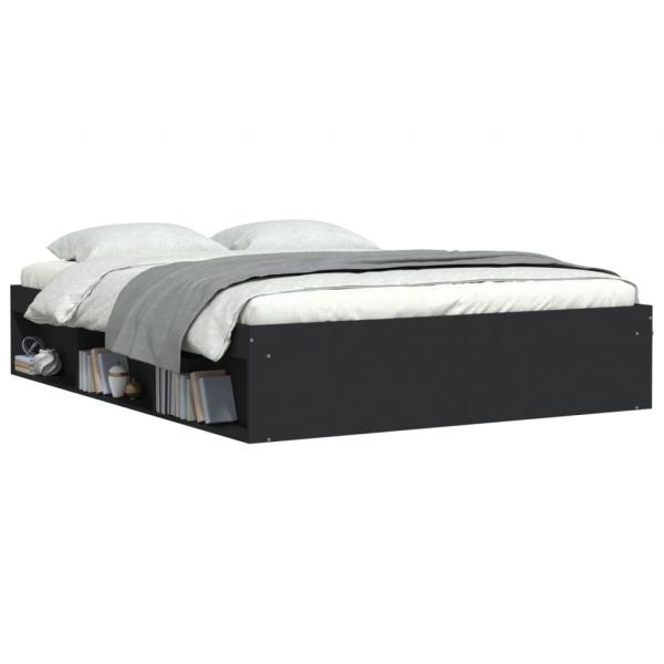 Bettgestell Schwarz 140x190 cm