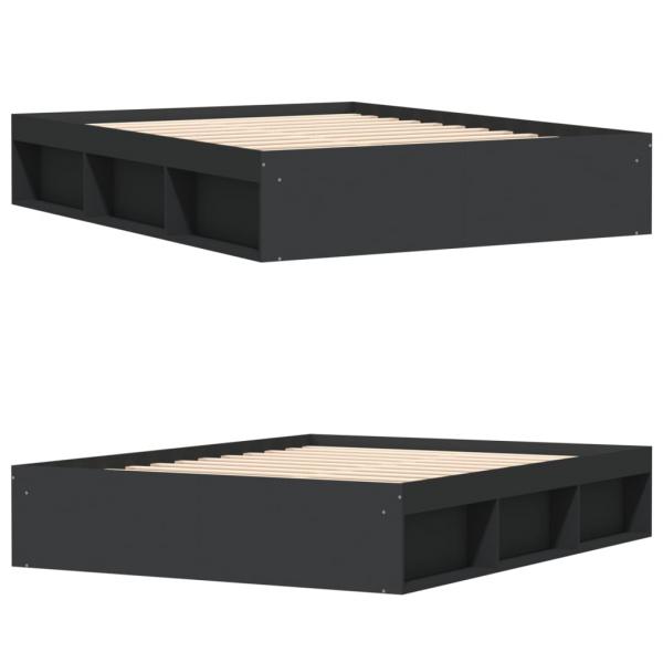 Bettgestell Schwarz 140x190 cm