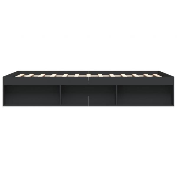 Bettgestell Schwarz 140x190 cm