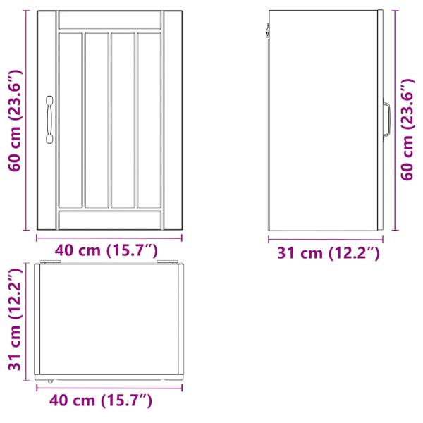 Küchen-Hängeschrank Lucca Altholz-Optik Holzwerkstoff