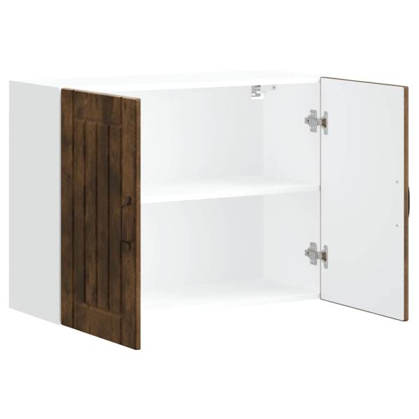 ARDEBO.de - Küchen-Hängeschrank Lucca Räuchereiche Holzwerkstoff