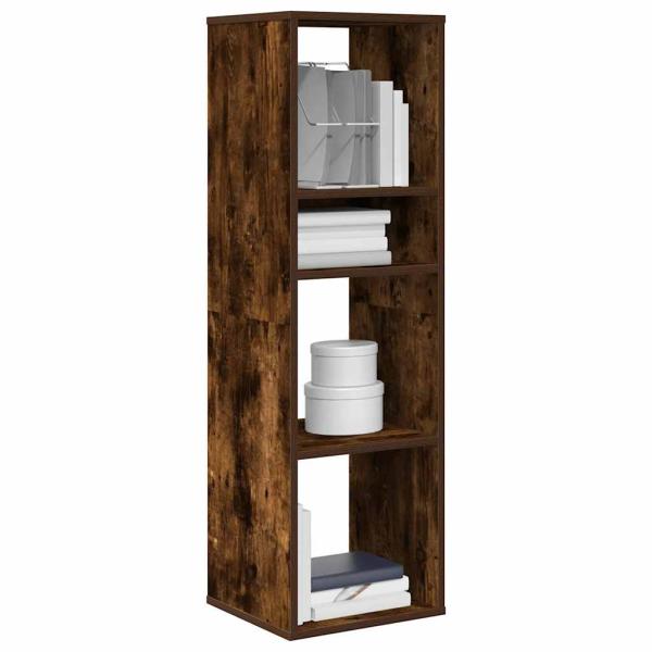 ARDEBO.de - Bücherregal Räuchereiche 34x31x112 cm Holzwerkstoff
