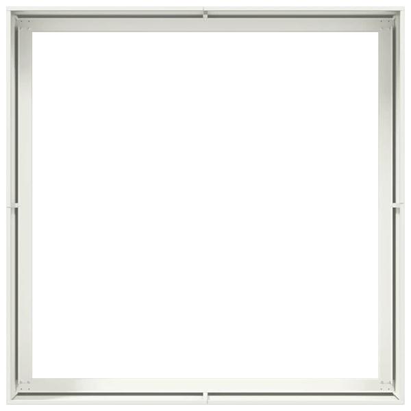 Pflanzgefäß Weiß 100x100x40 cm Stahl