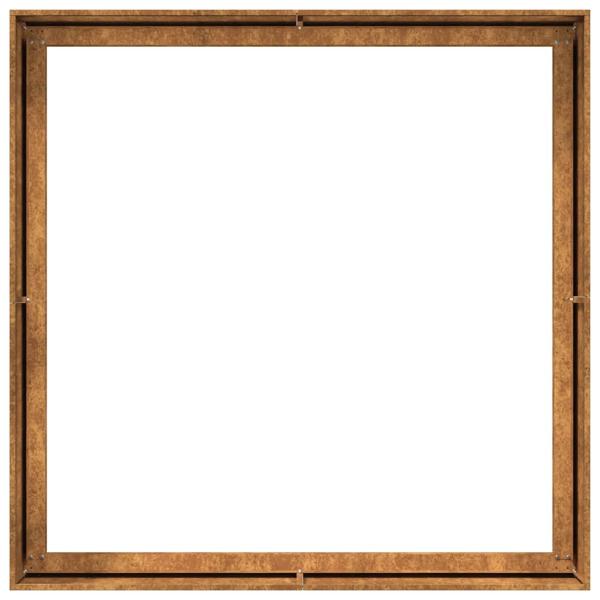 Pflanzkübel Rostig 100x100x40 cm Wetterfester Stahl