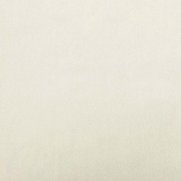 Schaukelstuhl mit Hocker Creme Samt