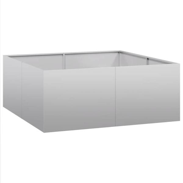 Pflanzkübel 100x100x40 cm Verzinkter Stahl