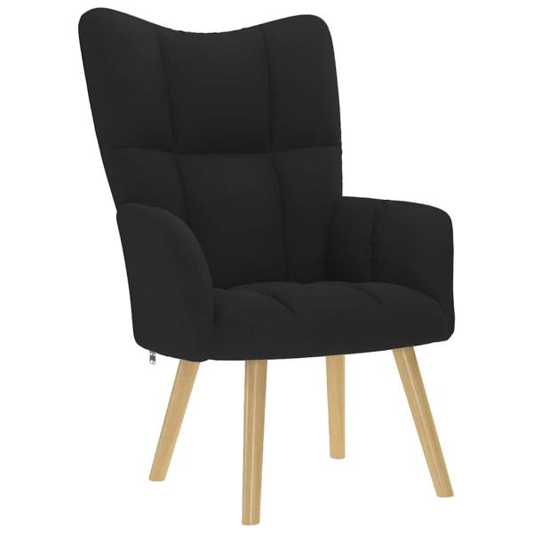 ARDEBO.de - Relaxsessel Schwarz Stoff