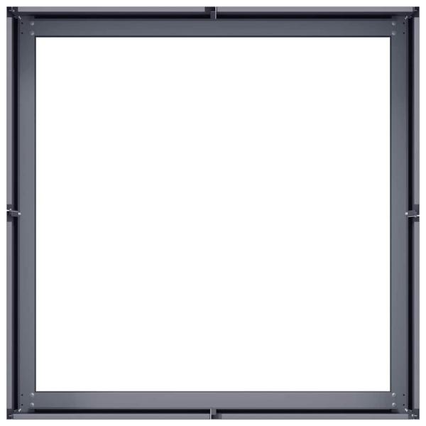 Pflanzkübel Anthrazit 80x80x30 cm Stahl