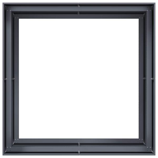 Pflanzgefäß Anthrazit 100x100x80 cm Stahl