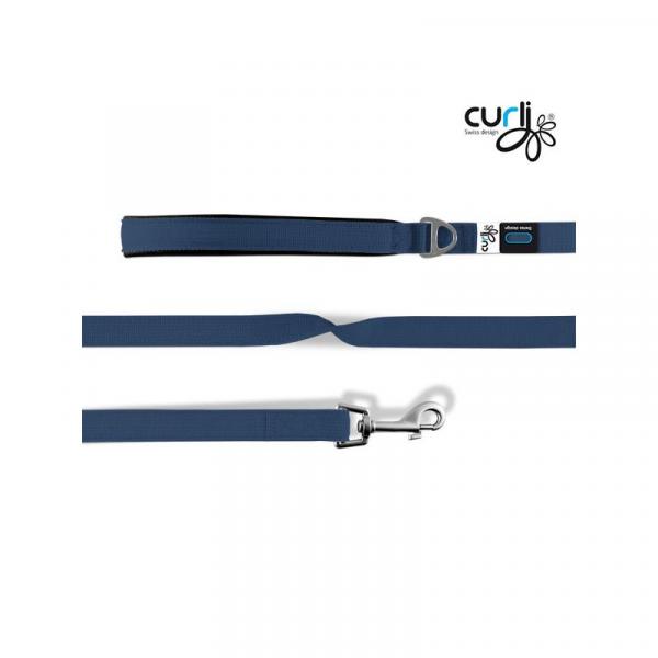 ARDEBO.de Curli Basic Hundeleine Nylon 140x2cm Deep