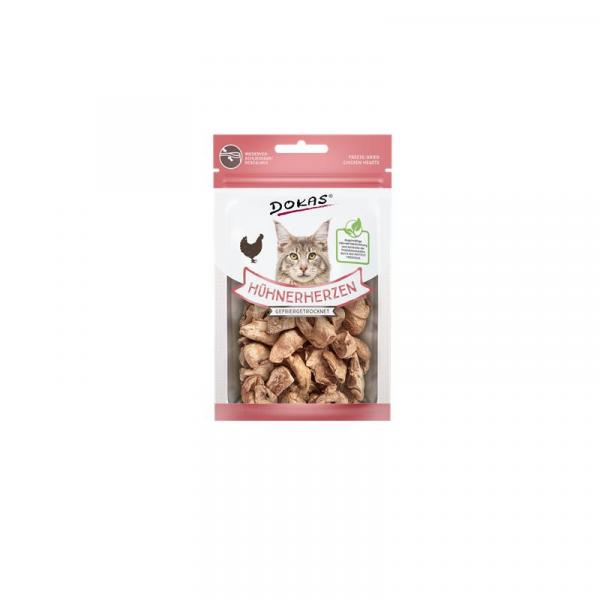 ARDEBO.de Dokas Cat Hühnerherzen gefriergetrocknet 15g