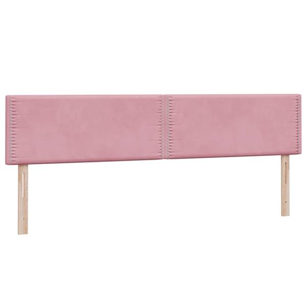 Boxspringbett mit Matratze Rosa 180x210 cm Samt