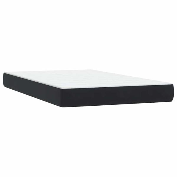 Boxspringbett mit Matratze Schwarz 120x220 cm Samt