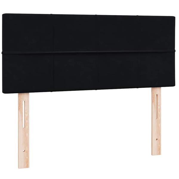 Boxspringbett mit Matratze Schwarz 120x220 cm Samt