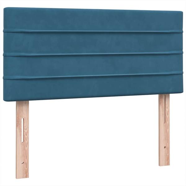 ARDEBO.de - Boxspringbett mit Matratze Dunkelblau 80x210 cm Samt