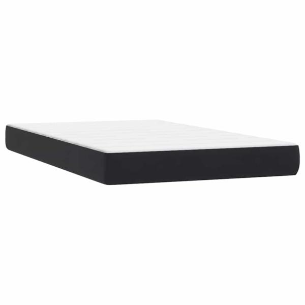 Boxspringbett mit Matratze Schwarz 120x220 cm Samt