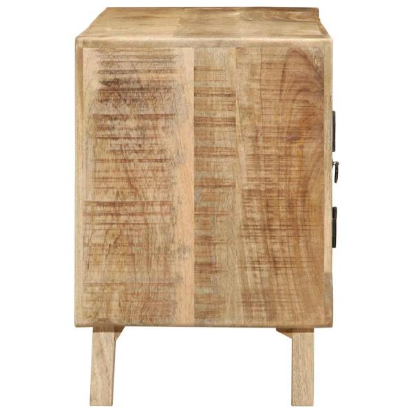 ARDEBO.de - TV-Schrank 105x46x32 cm Raues Massivholz Mango