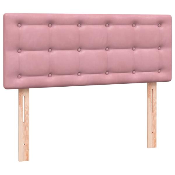 Boxspringbett mit Matratze Rosa 120x220 cm Samt