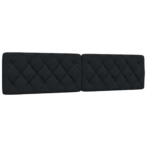 Bettgestell mit LED ohne Matratze Schwarz 200x200 cm Stoff