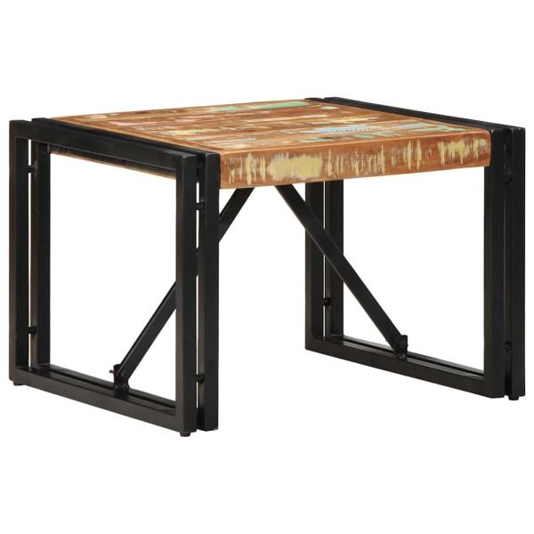 ARDEBO.de - Couchtisch Mehrfarbig 50x50x35 cm Altholz Massivholz