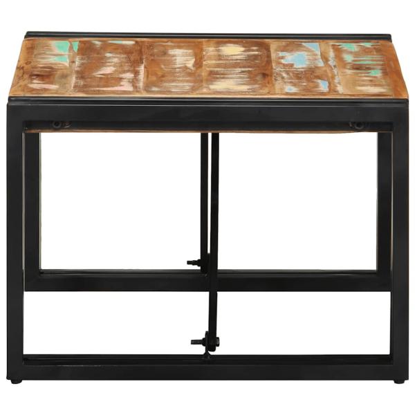 Couchtisch Mehrfarbig 50x50x35 cm Altholz Massivholz