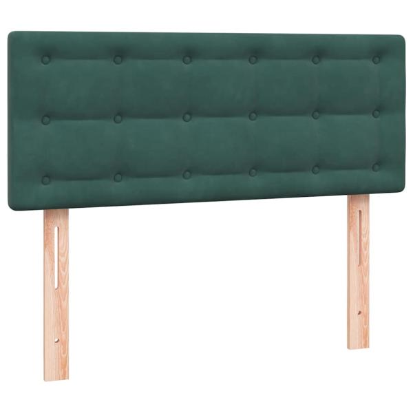 Boxspringbett mit Matratze Dunkelgrün 120x220 cm Samt
