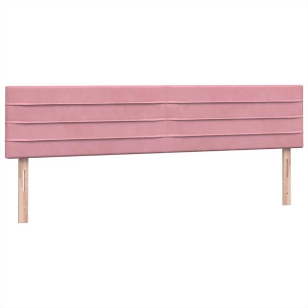 Boxspringbett mit Matratze Rosa 180x210 cm Samt