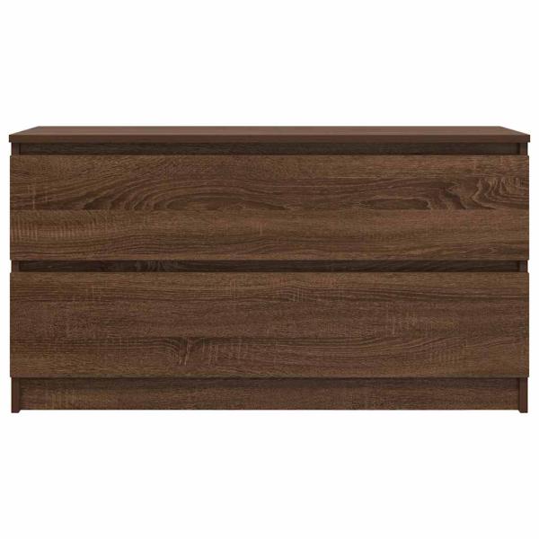 TV-Schrank Braun Eichen-Optik 100x35x54 cm Holzwerkstoff