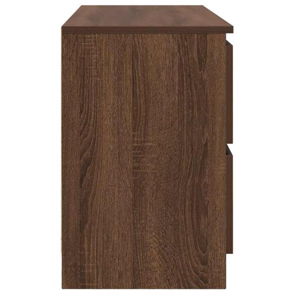 TV-Schrank Braun Eichen-Optik 100x35x54 cm Holzwerkstoff